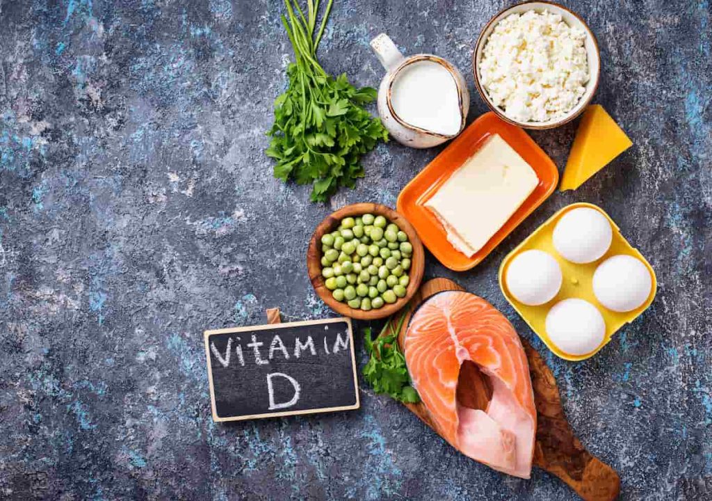 Food that contain vitamin D milk, cheese, egg and salmon