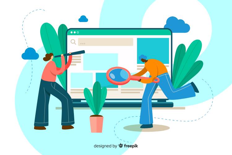 2 personnes cherchant ensemble comment faire un site web.