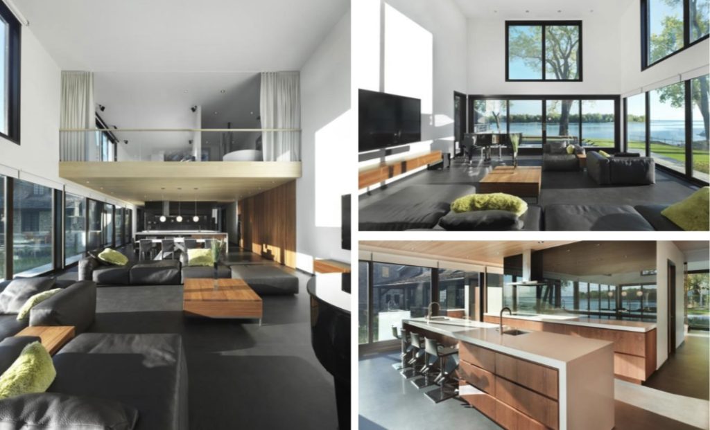 Modern living room and kitchen interior design furniture by kastella